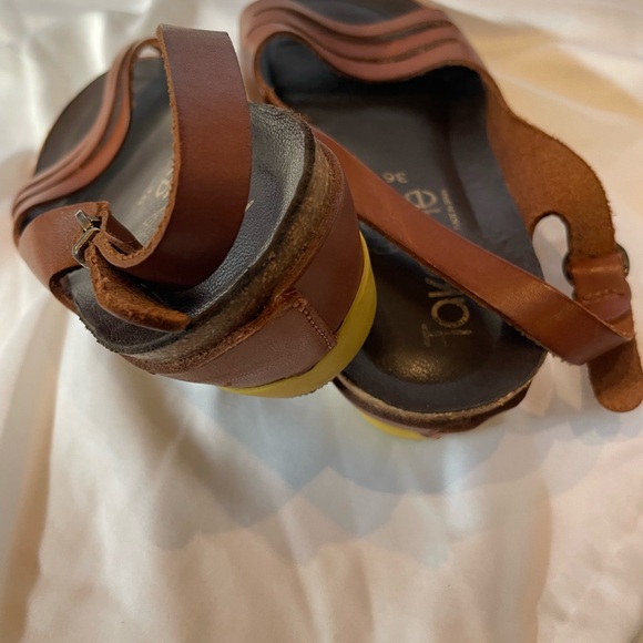 Made in SPAIN TAKEME Women's Brown Open-Toe Sandals high quality footwear - Picture 10 of 12